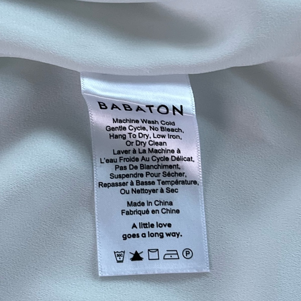 New Aritzia Sz XS, S Office, Business Babaton Randy Blouse, White Spring Casual - Picture 12 of 13